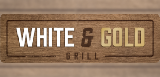 White & Gold Grill logo