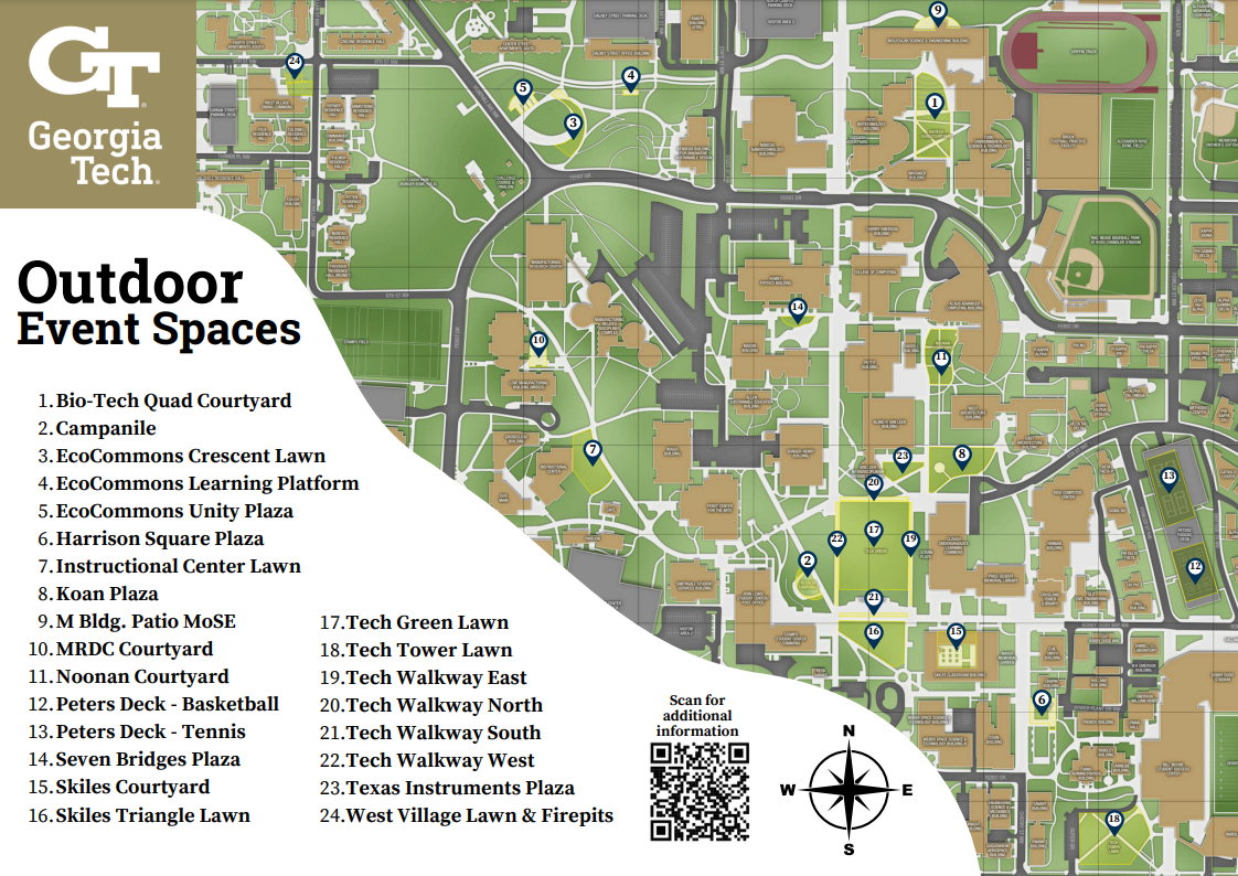 Outdoor Event Spaces Map
